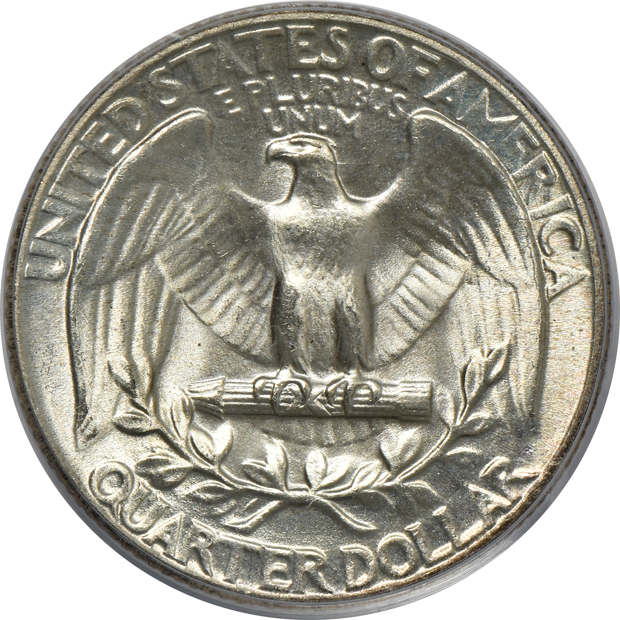 1934 Medium Motto MS-66, 1944 MS-67, and a 1947 MS-67, all PCGS 