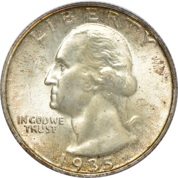 1935-S, 1936, and 1936-S, all PCGS MS-66