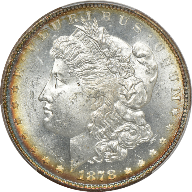 Two 1878 8TF PCGS MS-63