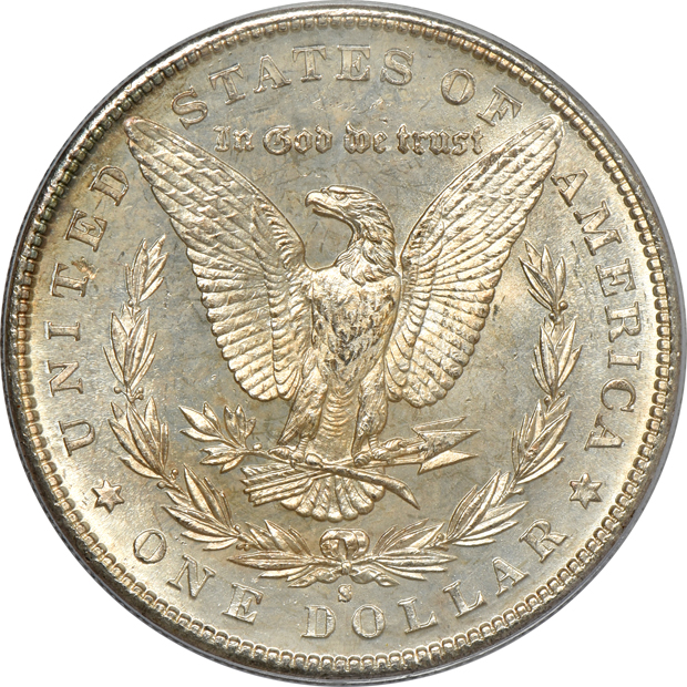 Three toned 1881-S.  One MS-64 and two MS-65, all PCGS CAC