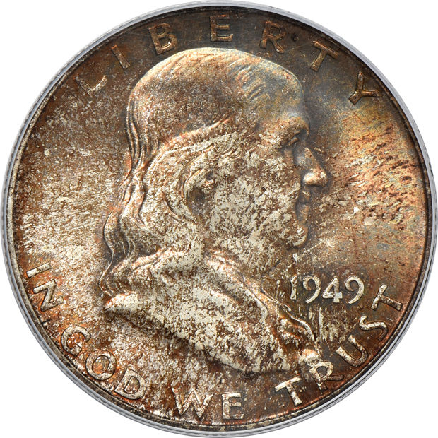 1949-D MS965, 1949-S MS-66, and a 1952-S MS-66, all PCGS CAC