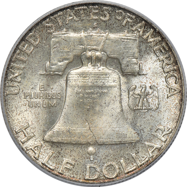 1949-D MS965, 1949-S MS-66, and a 1952-S MS-66, all PCGS CAC