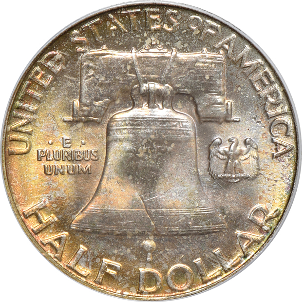 Four Franklin half-dollars, all PCGS FBL CAC