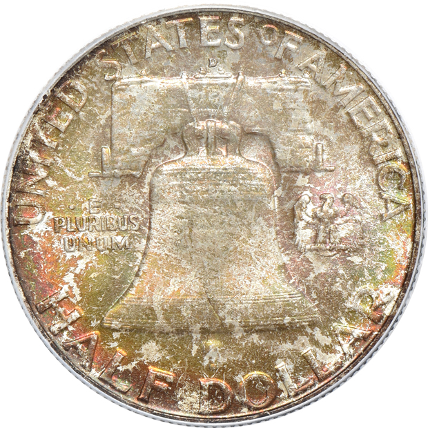 Four Franklin half-dollars, all PCGS FBL CAC