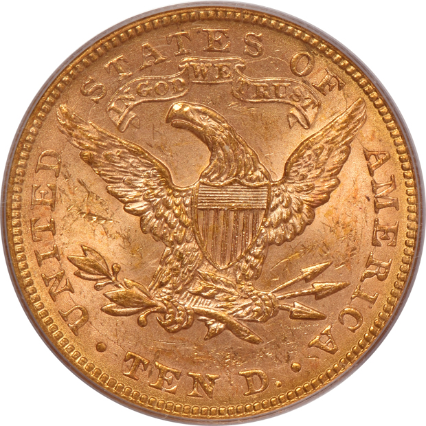 1897 PCGS MS-60 (green label) GOLD CAC