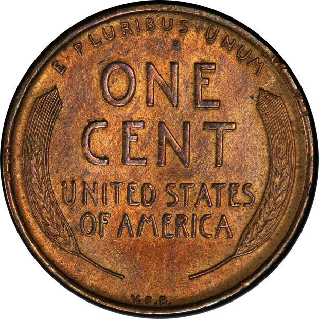 1909-S VDB Lincoln PCGS UNC details/cleaned