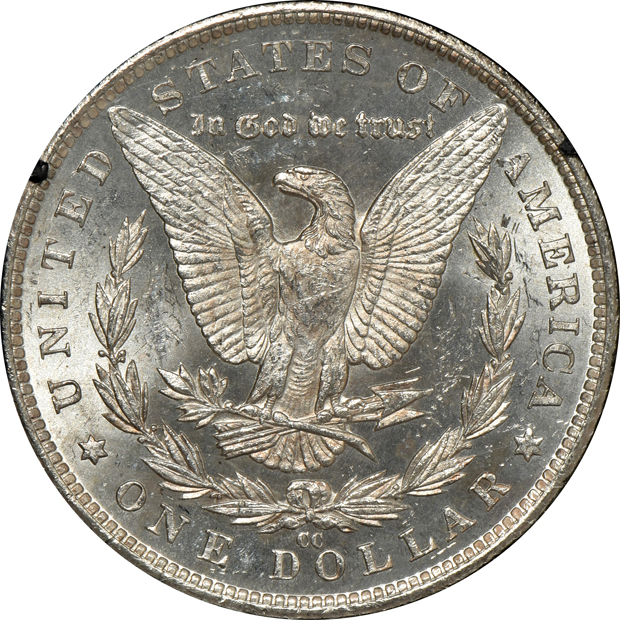 1882-CC GSA MS-63 CAC, and an 1883-CC GSA MS-64+, both NGC