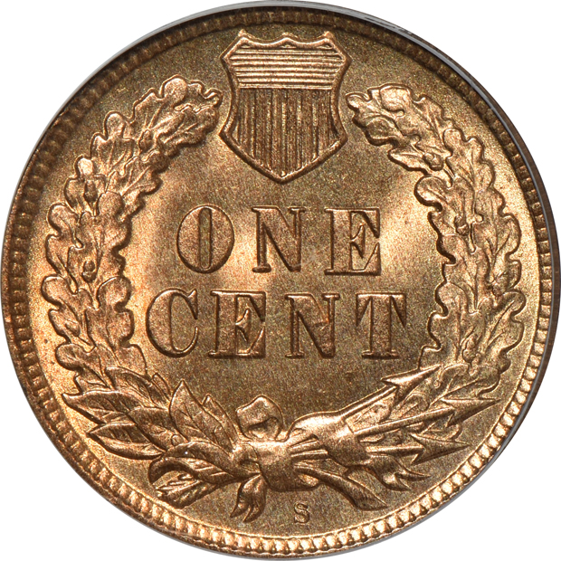1909-S Indian PCGS MS-65RD