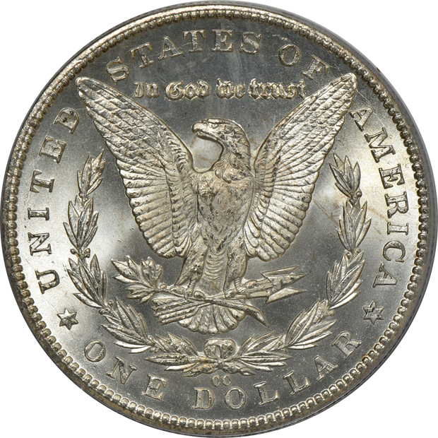 1882-CC MS-63PL, and an 1884-CC MS-64 CAC, both PCGS (green label)