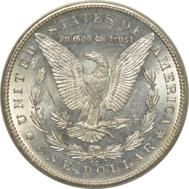 1882-CC MS-63PL, and an 1884-CC MS-64 CAC, both PCGS (green label)