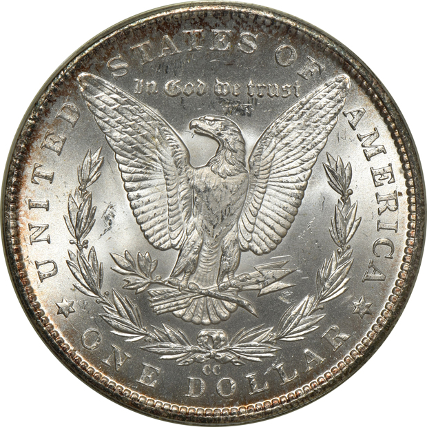 1883-CC MS-65, and an 1884-CC MS-64, both PCGS (green label) CAC