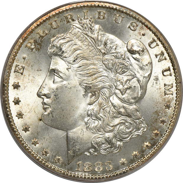 1883-CC MS-65, and an 1884-CC MS-64, both PCGS (green label) CAC