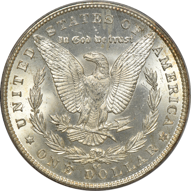 1883-CC MS-65, and an 1884-CC MS-64, both PCGS (green label) CAC