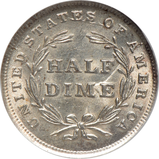 1838 No Drapery Small Stars NGC MS-65
