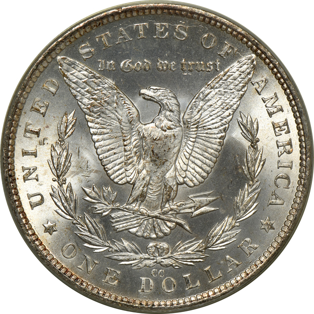1881 MS-64, and an 1882-CC MS-65, both PCGS (green label)