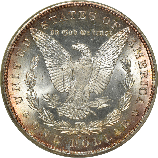 1880-S and 1883-O, both PCGS MS-66 (green label) CAC