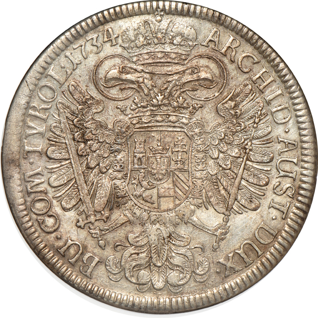 Austria - 1734 thaler - NGC AU-55