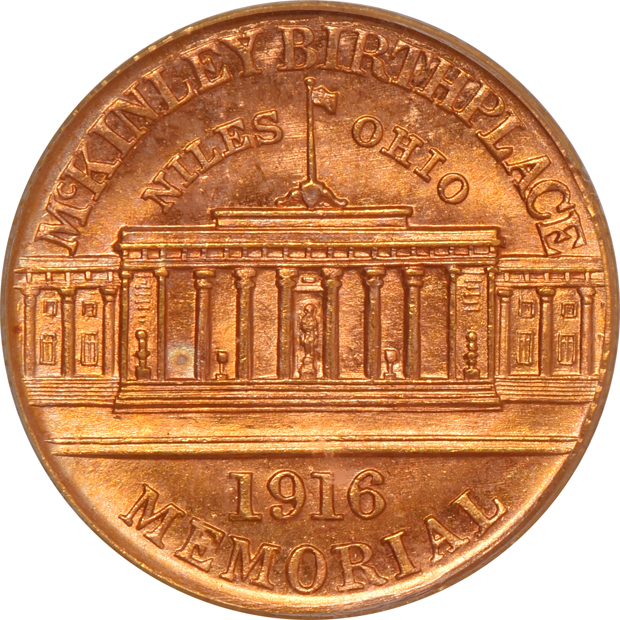 1916 $1 McKinley PCGS MS-64 (green label)