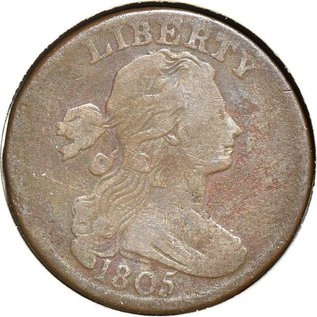 Collection of 27 large cents in a Littleton Coin album