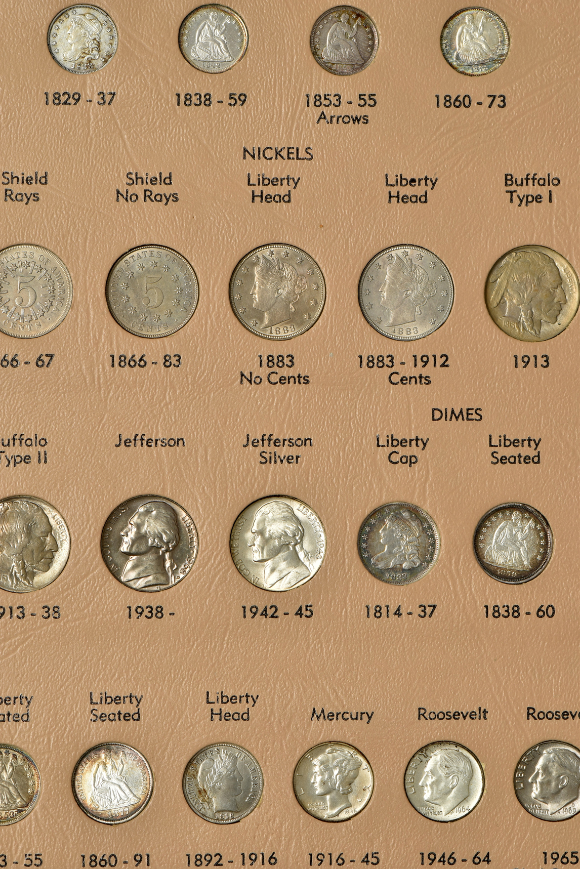 U.S. Type Set in a complete Dansco 7070 album