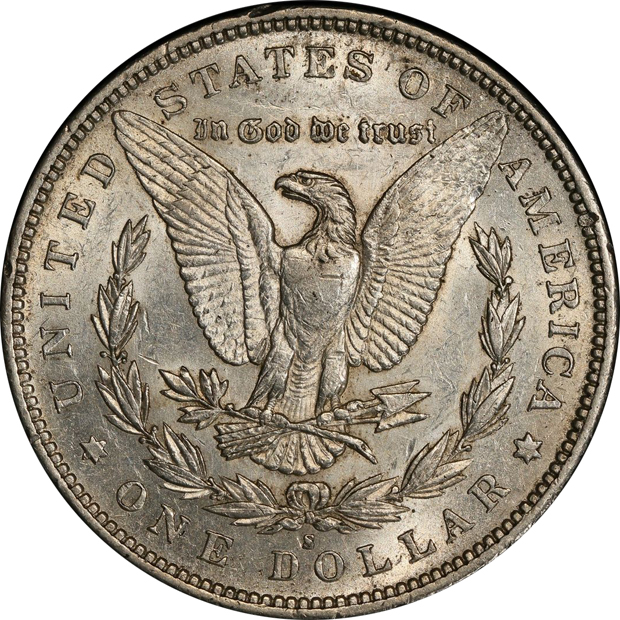 1892-S PCGS AU-50 CAC
