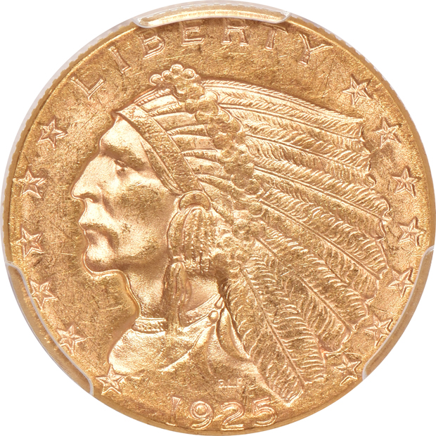 1925-D MS-62+, and a 1928 MS-62, both PCGS CAC