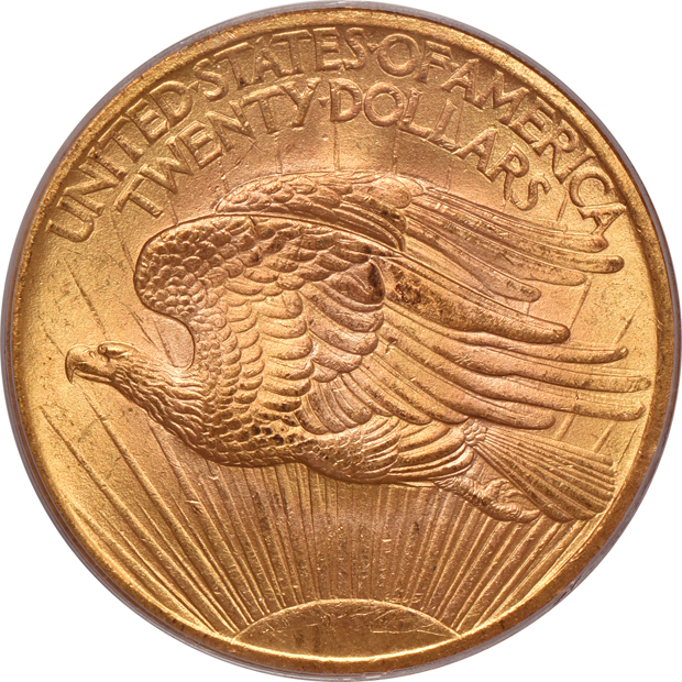 1907 No Motto Saint Gaudens PCGS MS-64 (green label)