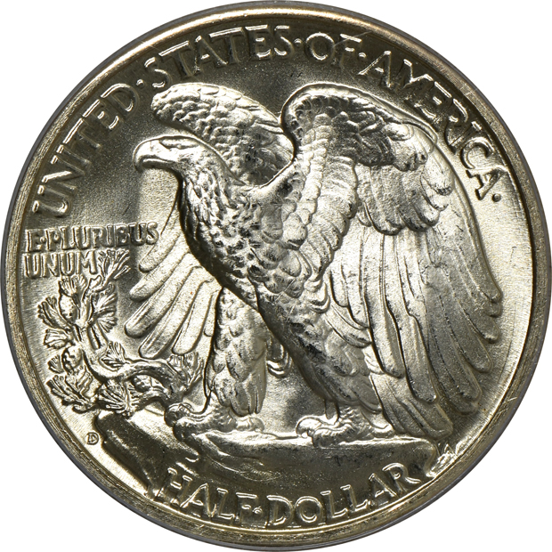 1943-D, 1944-D, and a 1947-D, all PCGS MS-66