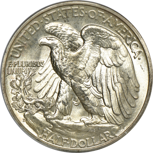 1943-D, 1944-D, and a 1947-D, all PCGS MS-66