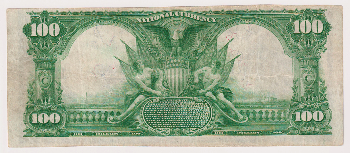 1902 $100 Blue Seal - Danville, IL Charter #113 - VF