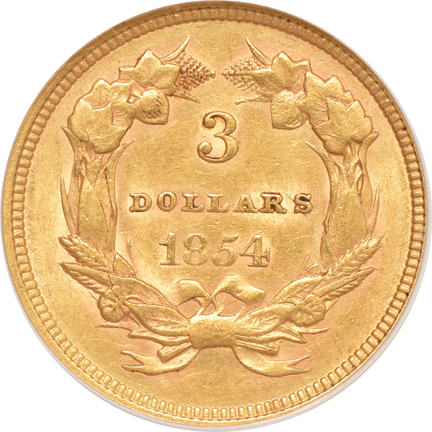 1854 ANACS AU-50