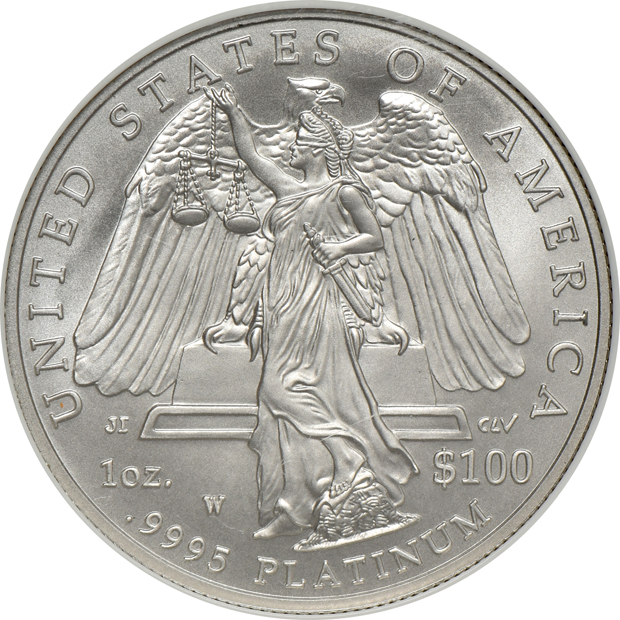 Burnished 2008 W 1oz Platinum Eagle NGC MS-69 Early Releases