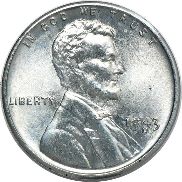 One roll of 1943 Steel Cents, and three rolls of 1943-D Steel Cents