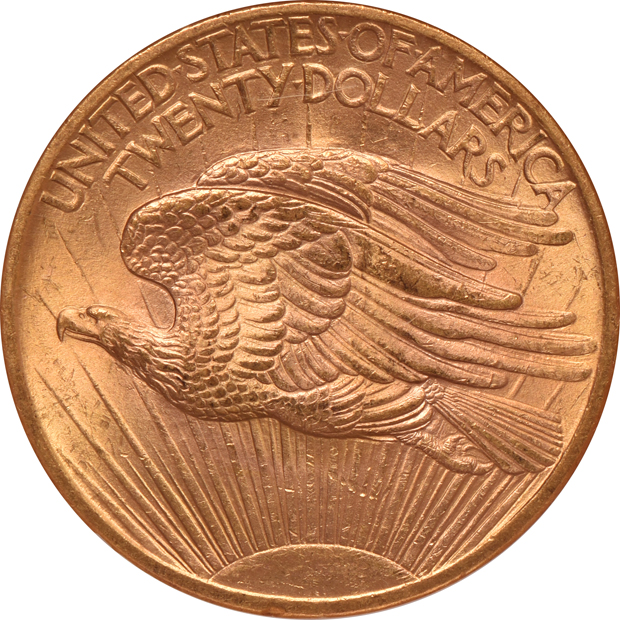 1907 No Motto Saint Gaudens NGC MS-63 CAC