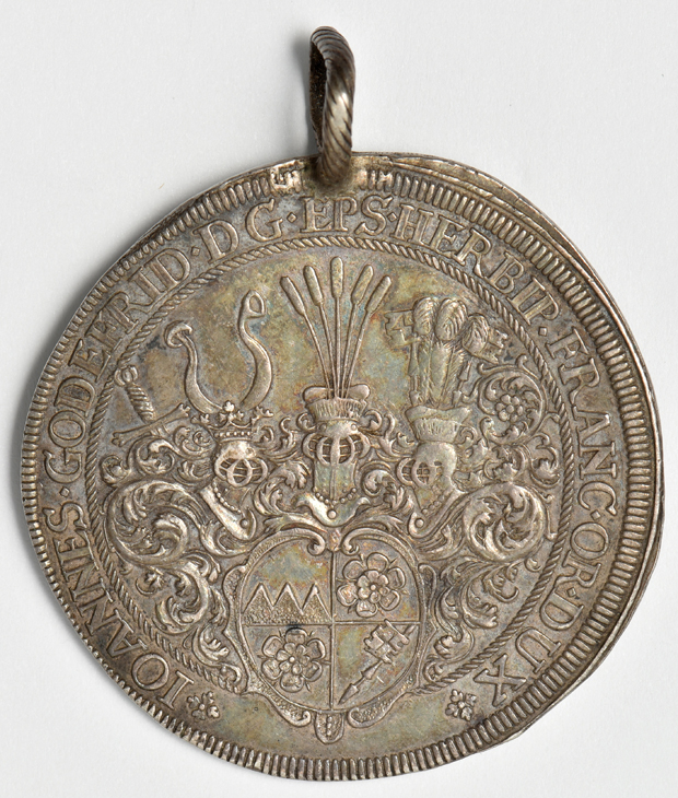 Germany States - 1693 thaler KM 205 - XF details/soldered ring