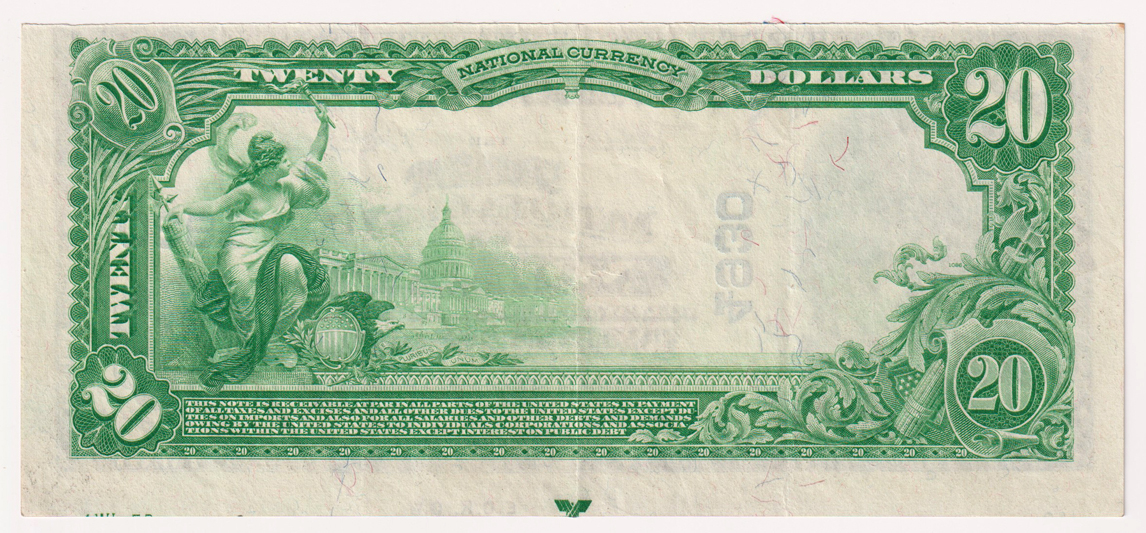1902 $20 Blue Seal - Normal, IL Charter #4930 - XF