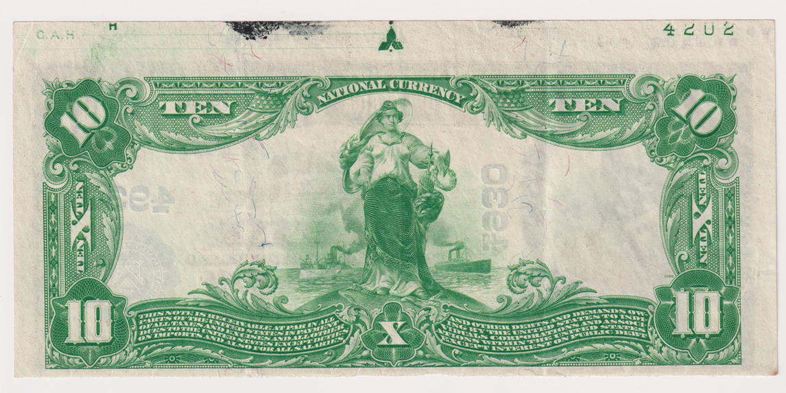 1902 $10 Blue Seal - Normal, IL Charter #3436 - XF