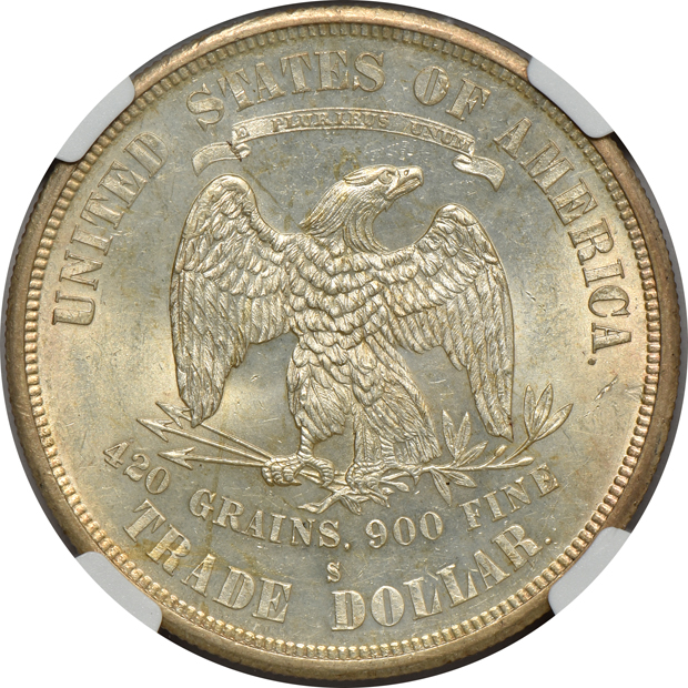 1874-S Trade NGC MS-64