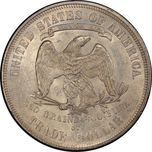 1875-CC Trade PCGS MS-61
