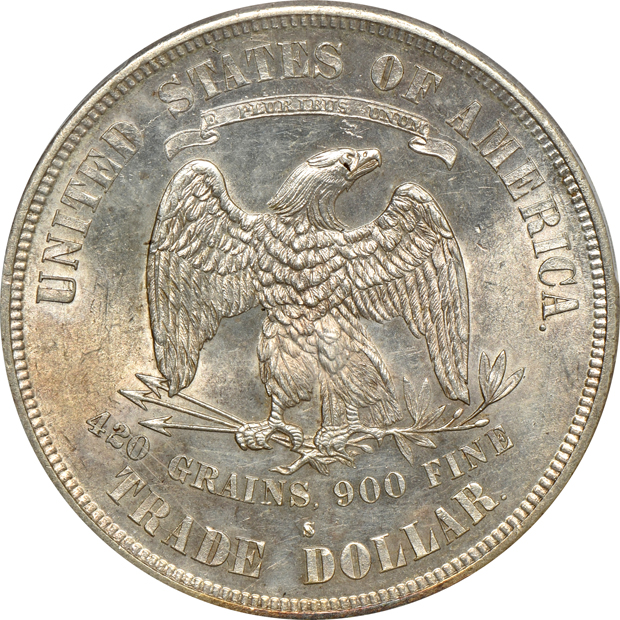 1874-S Trade PCGS MS-61