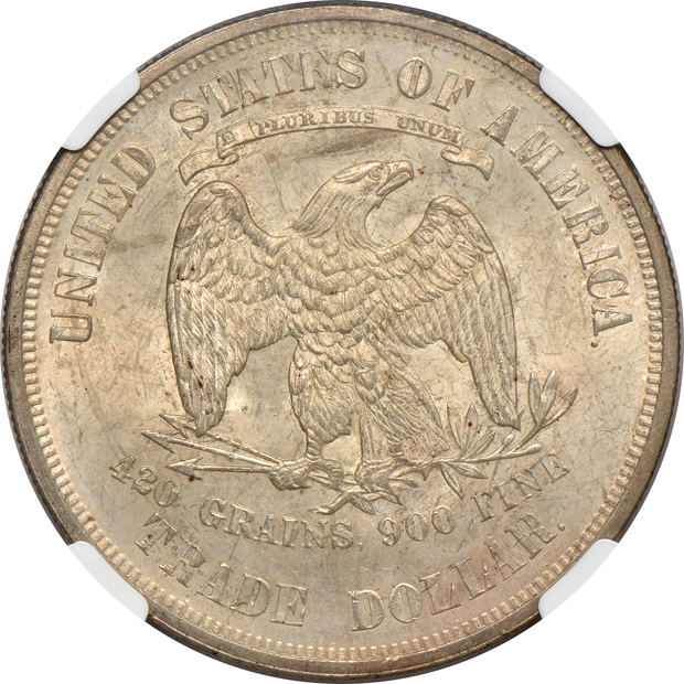 1876 Trade NGC MS-63
