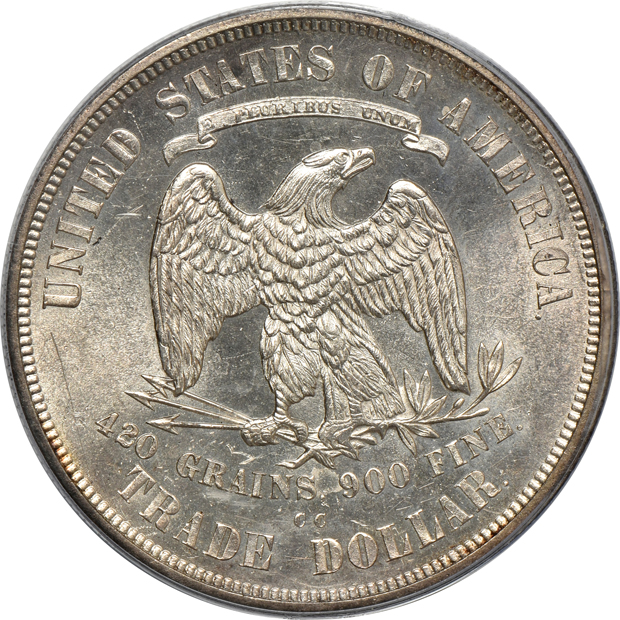 1873-CC Trade PCGS MS-62 (green label)