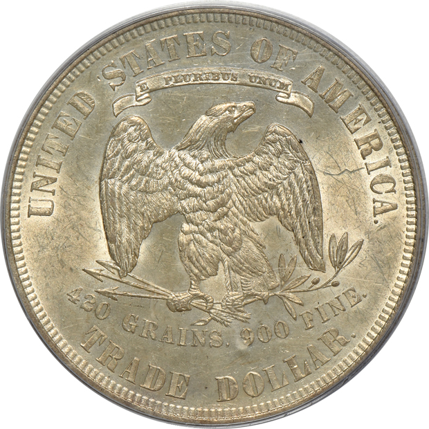 1875 Trade PCGS MS-62 (green label)