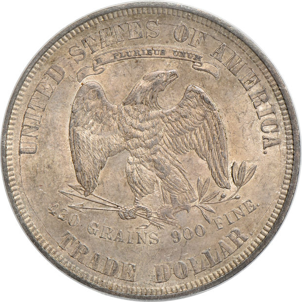 1875 Trade PCGS MS-63 (green label) CAC