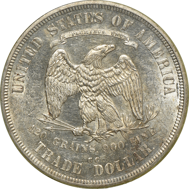 1874-CC Trade PCGS MS-60 (green label)