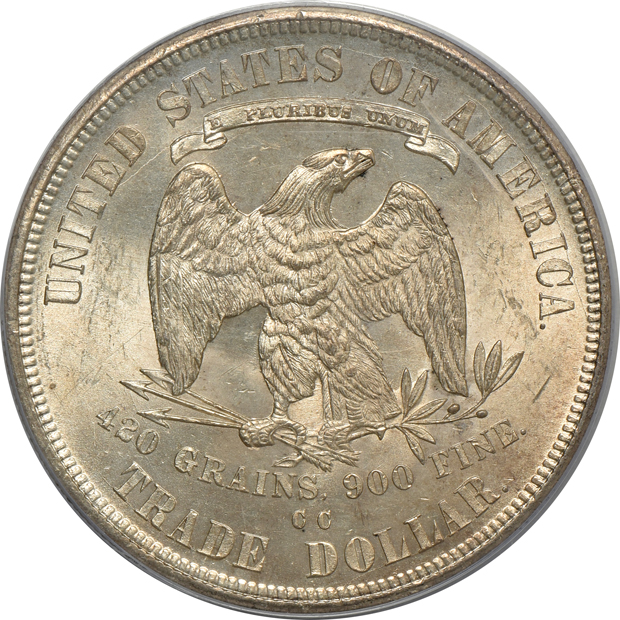 1876-CC Trade PCGS MS-62 (green label)
