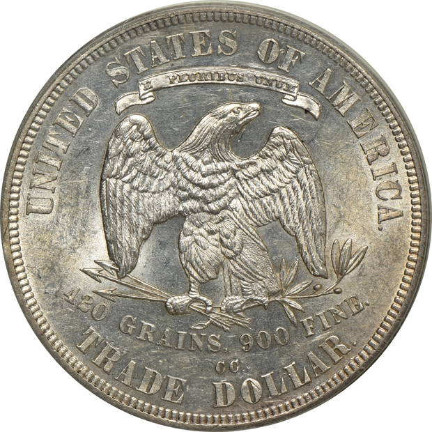 1878-CC Trade PCGS MS-60 (green label)