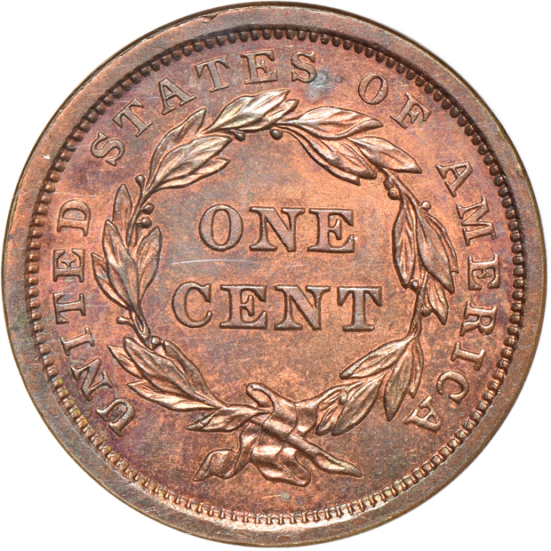1841 NGC PR-66 RB (no line) CAC