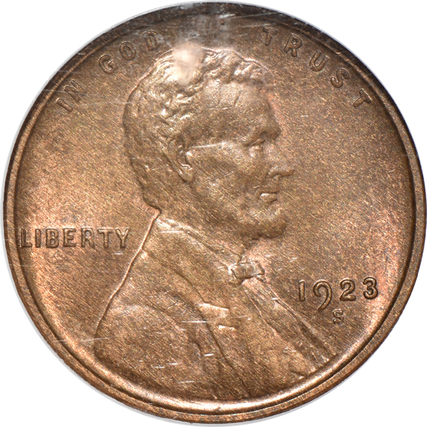 1909-S Lincoln PCGS, and a 1923-S NGC, both MS-63 BN