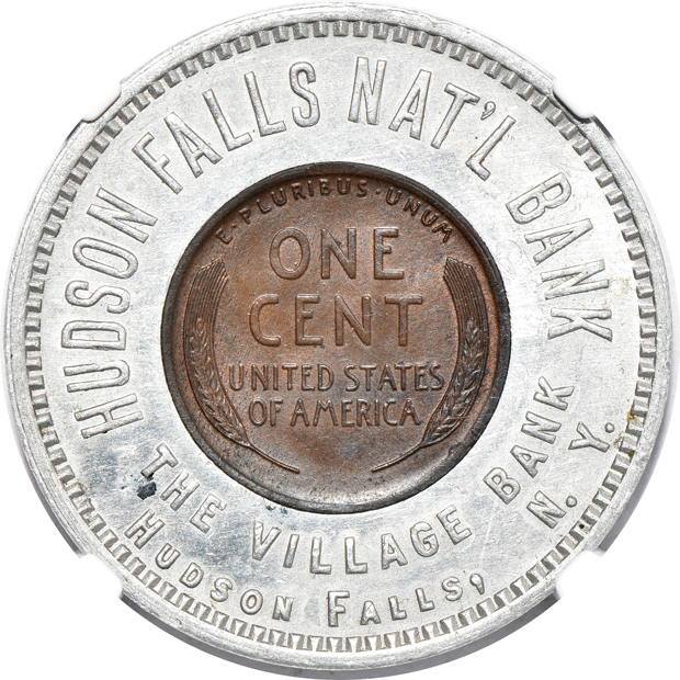 Six encased cents certified by NGC
